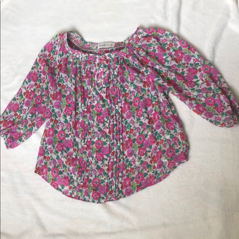 🦀 2x20 Abercrombie and Fitch Pink Floral Top